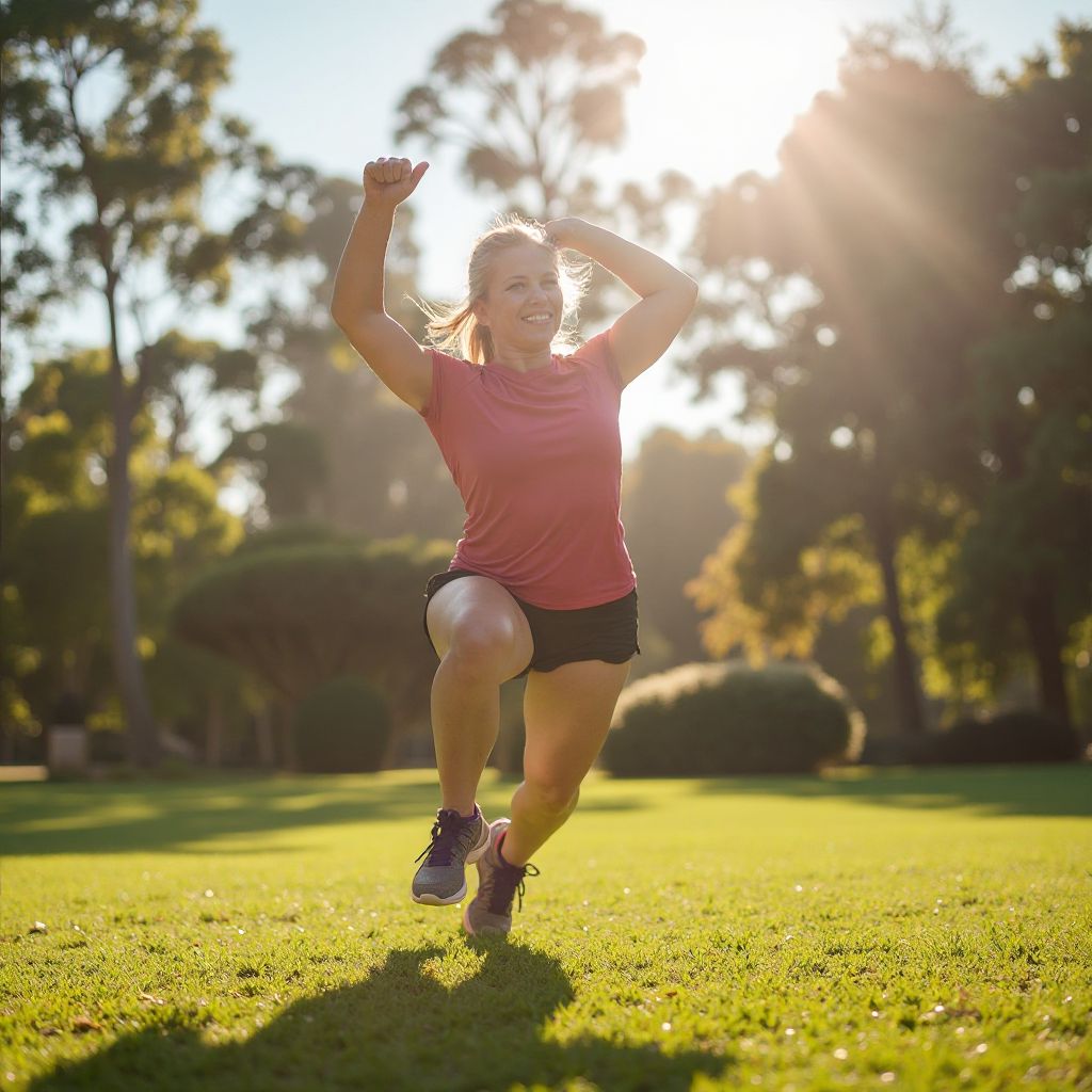 Morning fitness routine