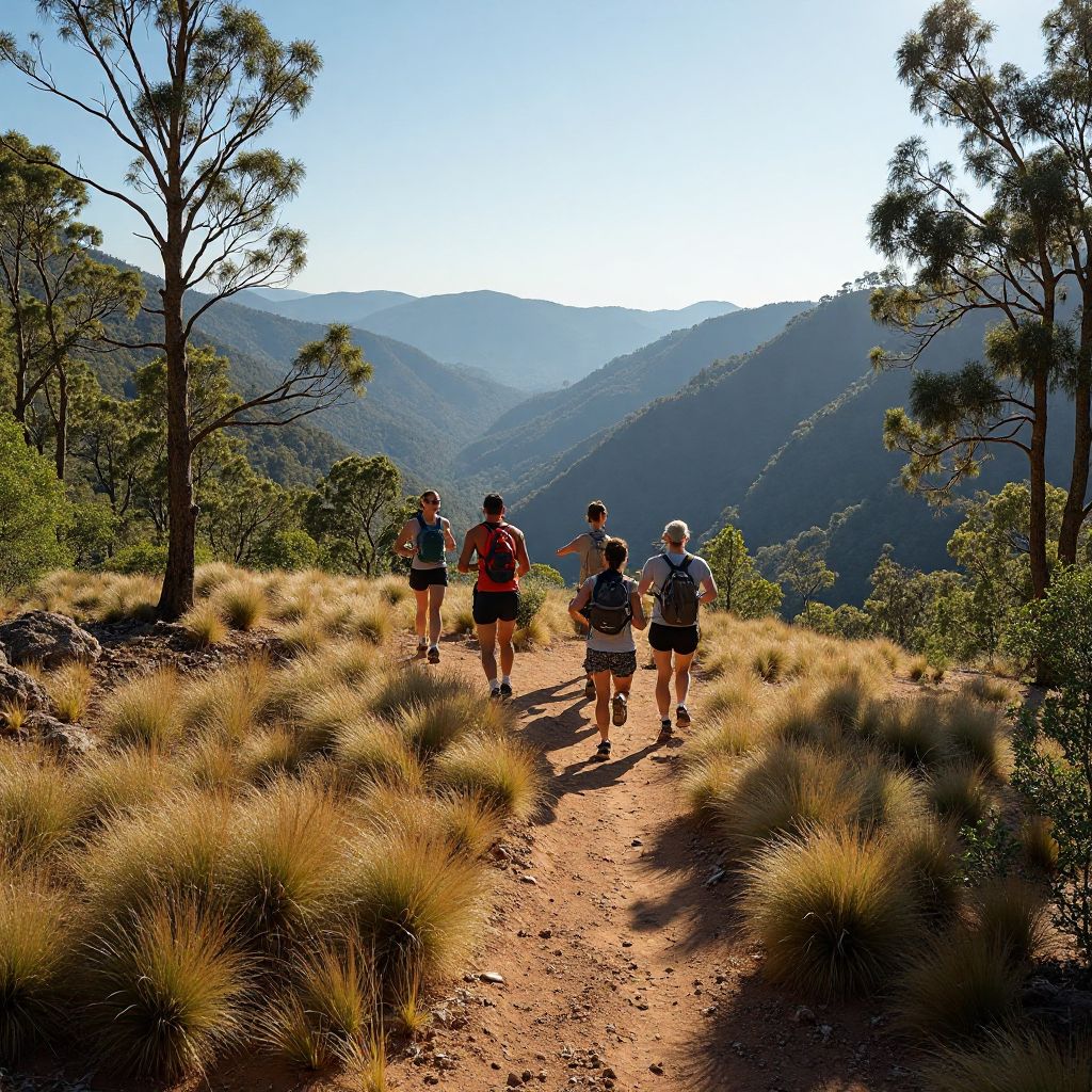 Trail running adventure